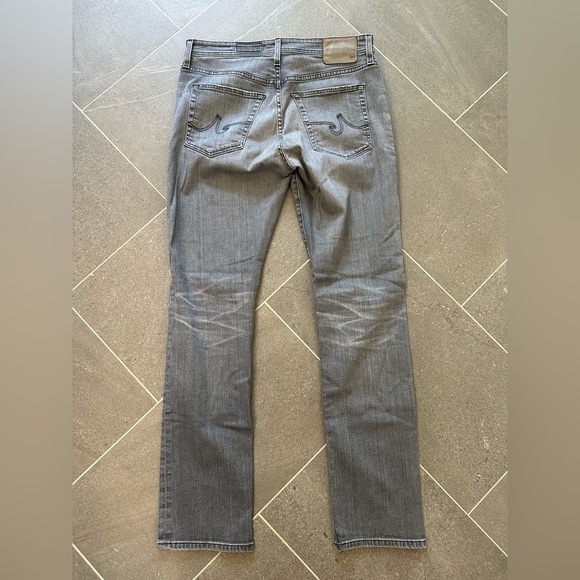 Adriano Goldschmied Jeans Mens 33 X32 Gray Everett Slim Straight Denim Jeans - Picture 5 of 6